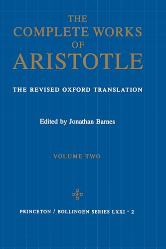 Complete Works of Aristotle, Vol. 1 cover