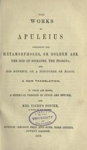 The Golden Ass "Metamorphoses" cover