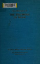 The Philosophy of the Teachings of Islam cover