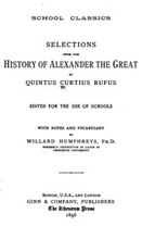 Histories of Alexander the Great "History of Alexander" cover