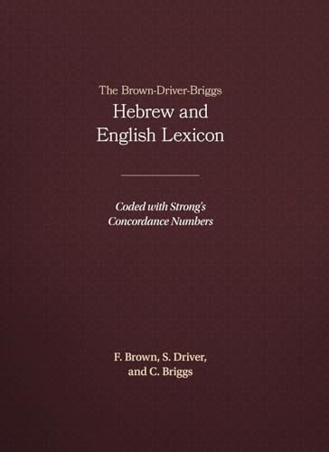 Brown-Driver-Briggs Hebrew and English Lexicon cover